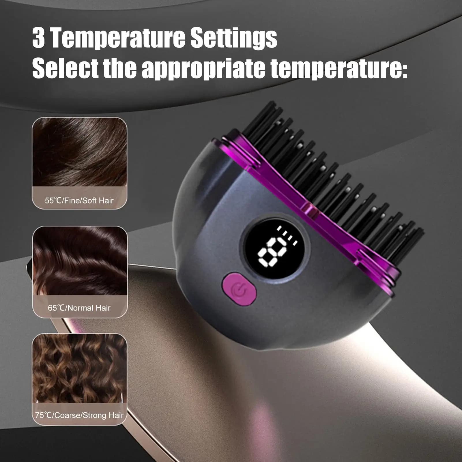 Small iron rechargeable wireless 3 heat settings Small comb for flat iron hair plate for women Girls Frangia Short Riccia