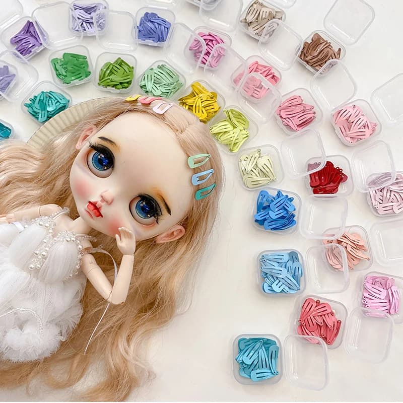 Blyth Hair Pins Accessories for Dolls Bjd 1/6 1/12 OB11 Hair Clip for Dolls Mini Hair DIY