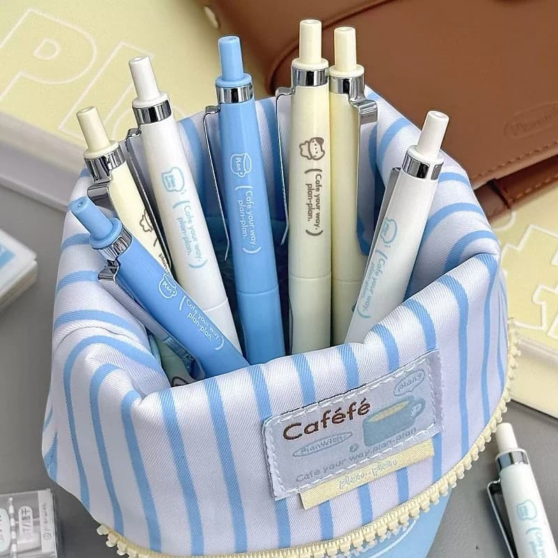 Planwith Caféfé Gel Pen 0.5mm Quick Drying Smooth Writing Minimalist Ins Style Neutral Pen Student Office Stationery Supplies