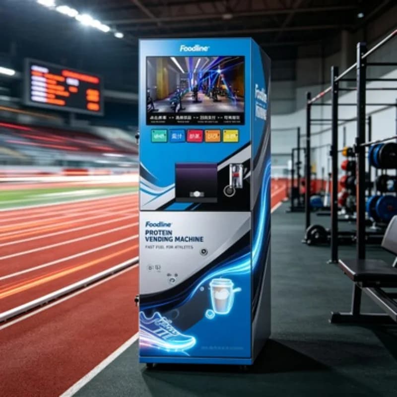 FOODLINE 24H Automatic Protein Shake Vending Machine Smart Protein Powder Vending Machine For Gym