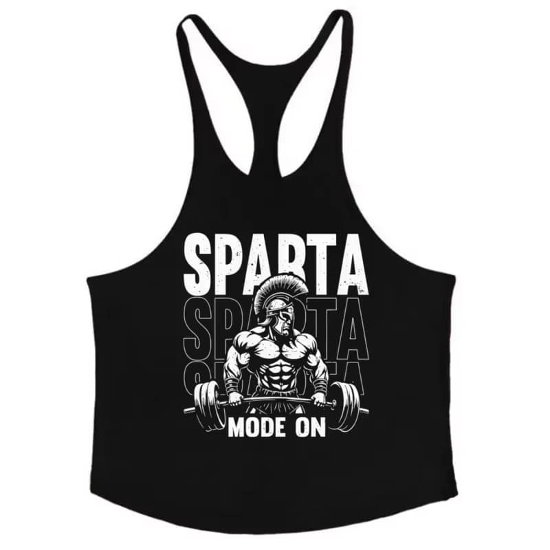 2026 Men's Sleeveless Workout Gym Vest, Muscle-Support Y-Back Cotton Athletic Shirt for Bodybuilding & Strength Training