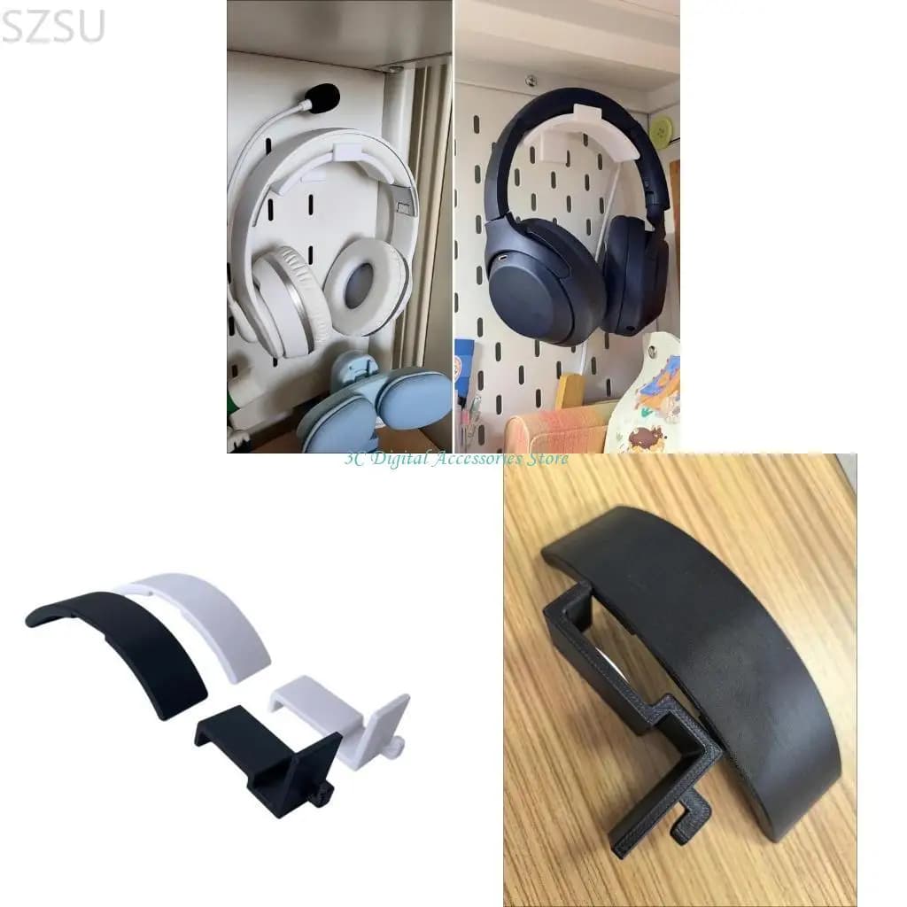 Supporto per cuffie per supporto a parete szsu in plastica universale sotto il supporto per portatrochinthort scrivania per