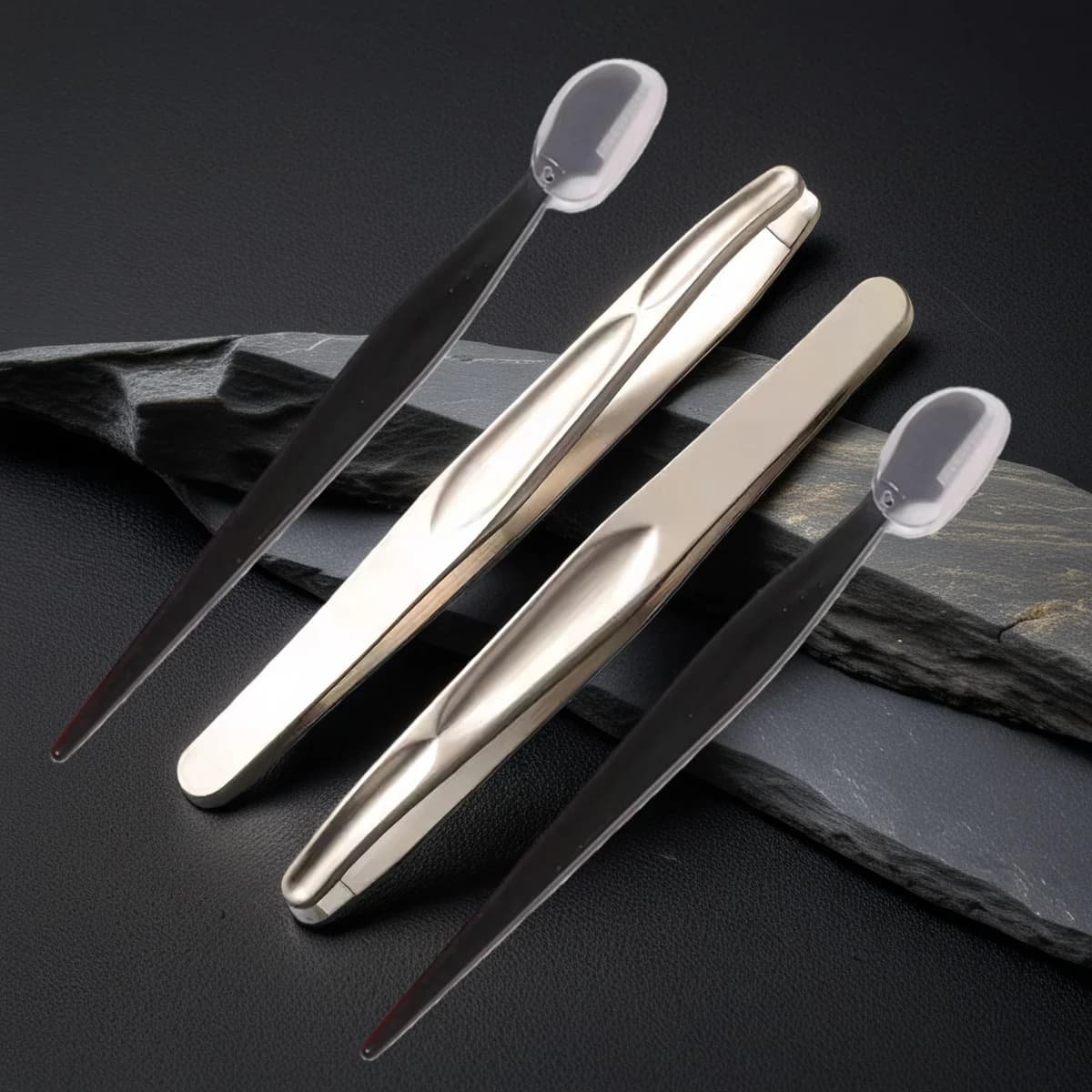 Stainless Steel Men's Beard and Peel Satin Kit for Eyebrows Tool for German hand-crafted grooming Remove of nose ear hair