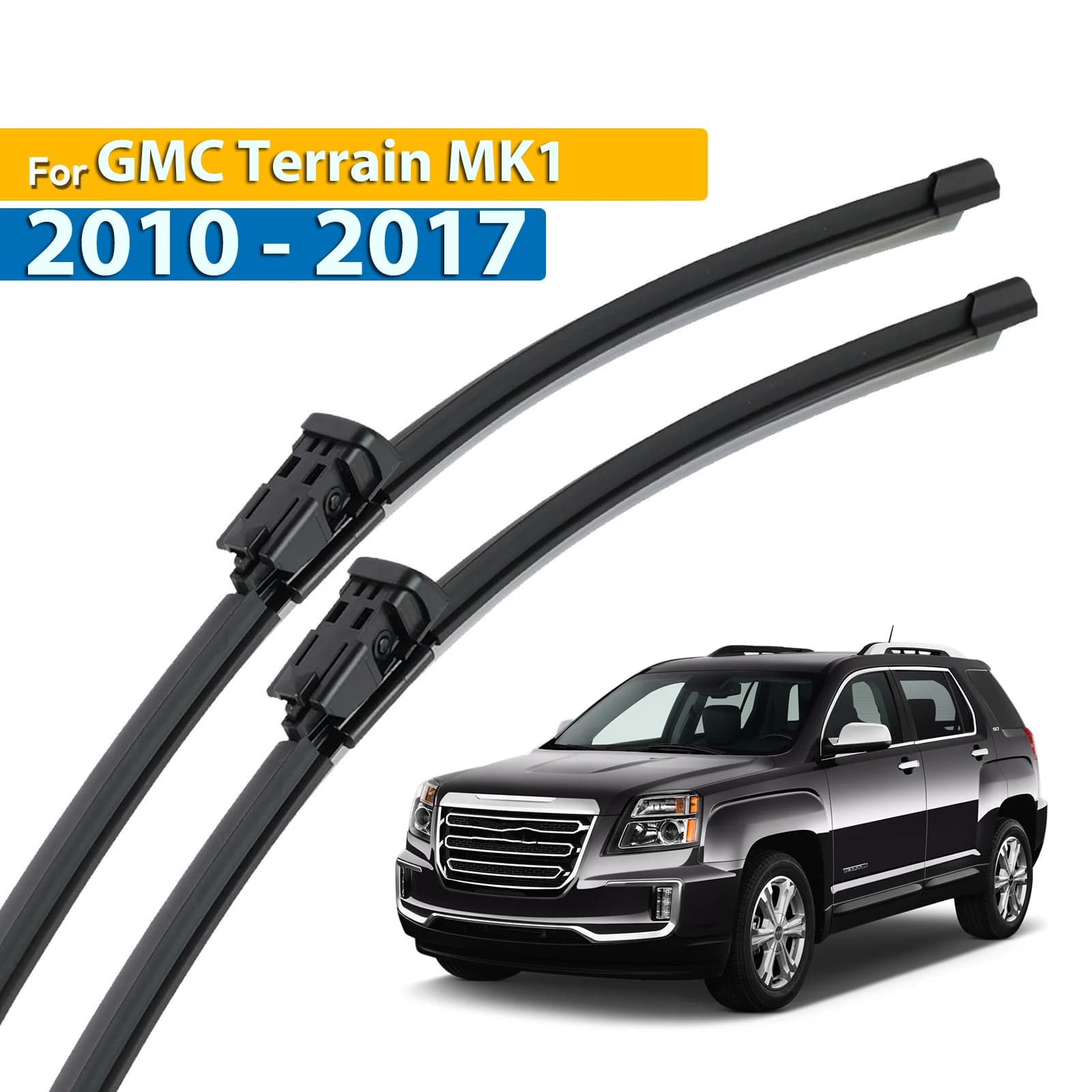 Erick's Tergicristallo LHD Spazzole Tergicristallo Anteriori Per GMC Terrain MK1 2010 - 2017 Parabrezza Parabrezza Finestra Pulita Auto Spazzole Pioggia 24 "+ 17"