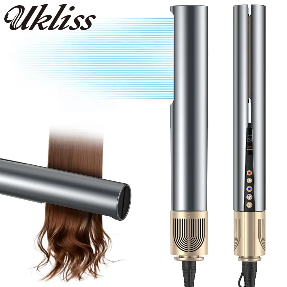 Hot Air Plate UKLISS 1300W with Ions, Hot Air and Cold, No Damage from Heat, for Hair Bagnati and Dry
