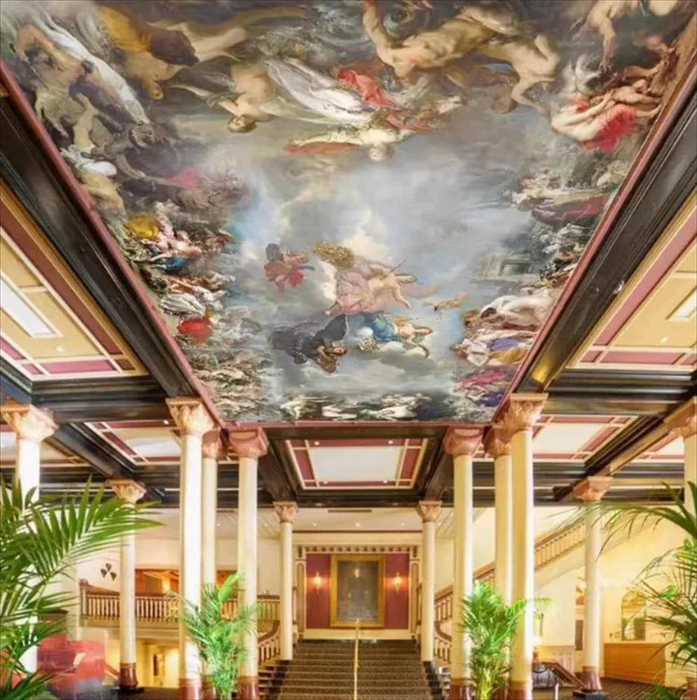 Beibehang carta da parati murale personalizzato panno di seta 3d camera carta da parati Piccolo angelo dipinti europei soffitto murales carta da parati