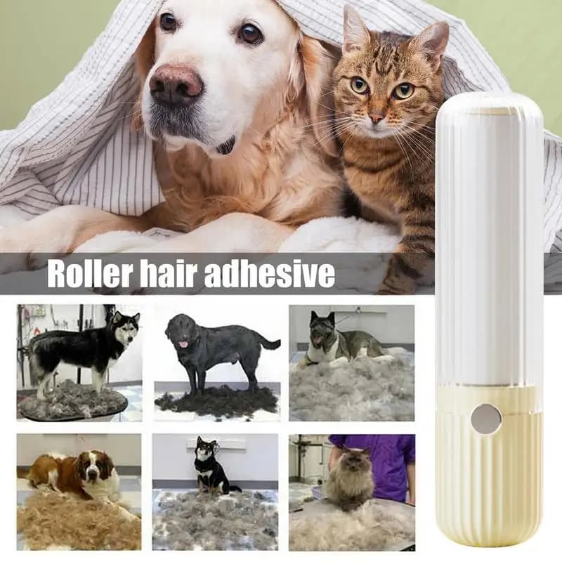 Rullo appiccicoso Rullo lanugine riutilizzabile e portatile per vestiti Rimozione peli di animali domestici con coperchio e rullo lanugine con impugnatura antiscivolo per