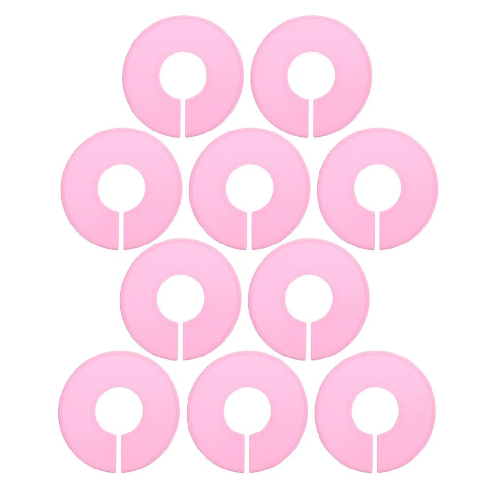 10Pcs Round Closet Divider Size Rings Plastic Hanger Size Markers Clothes Organizers Wardrobe Separator Hanger Accessories