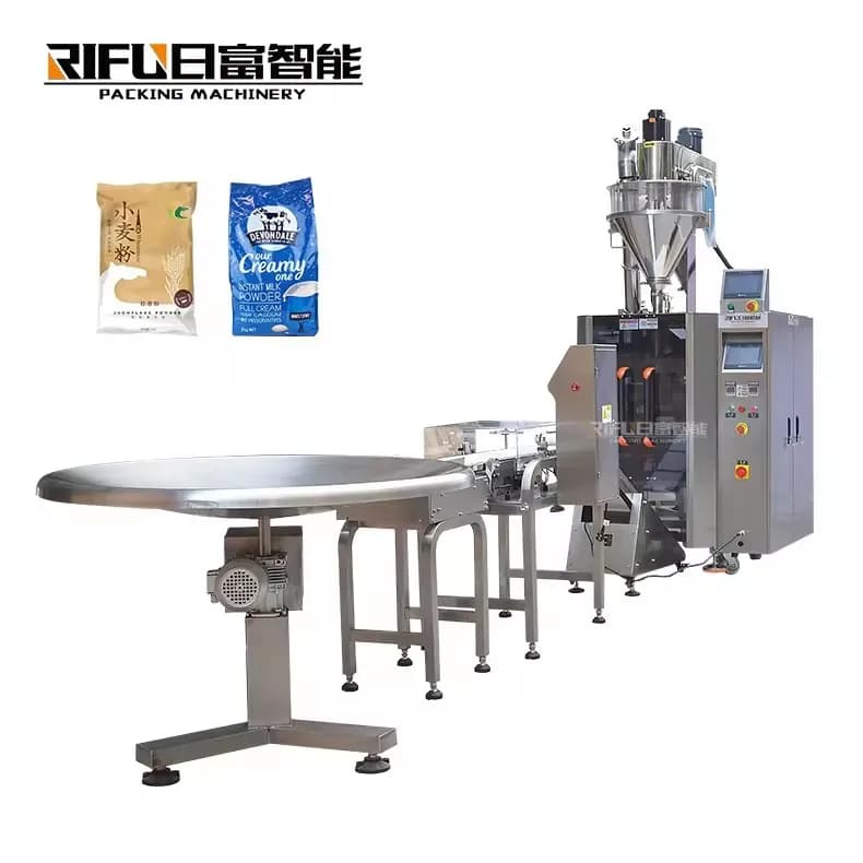 Automatic Packing Machine for Powdered Milk 1 kg Corn Flour Powdered Pepper Protein Bags Powder Coating Machine For Bags