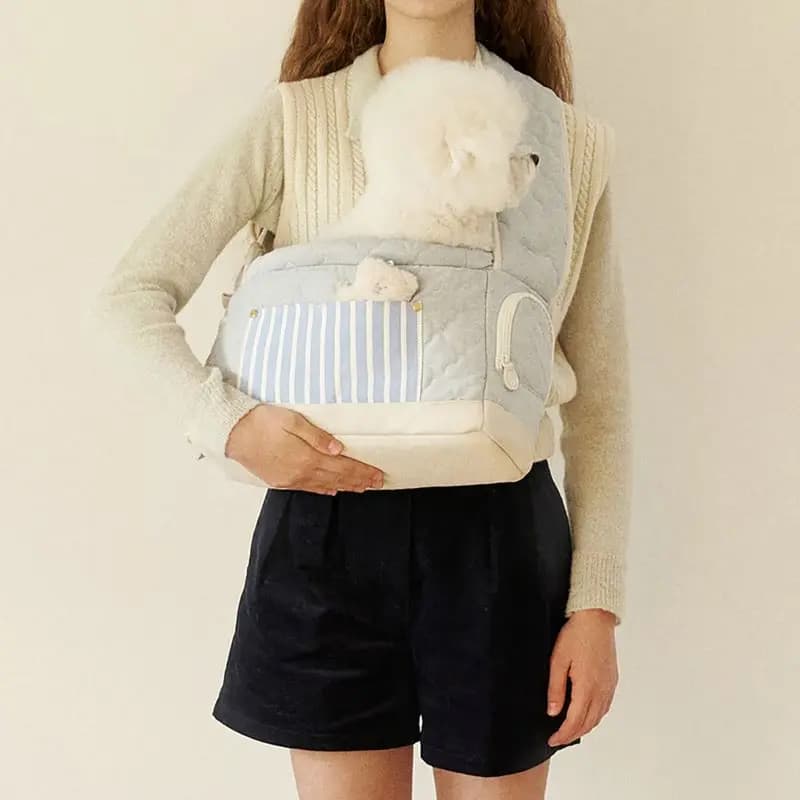 Borsa portatile per animali domestici Borsa multifunzionale per animali domestici con lato morbido Borsa a tracolla per animali domestici per gatti e cani Borsa per animali domestici all'aperto rosa