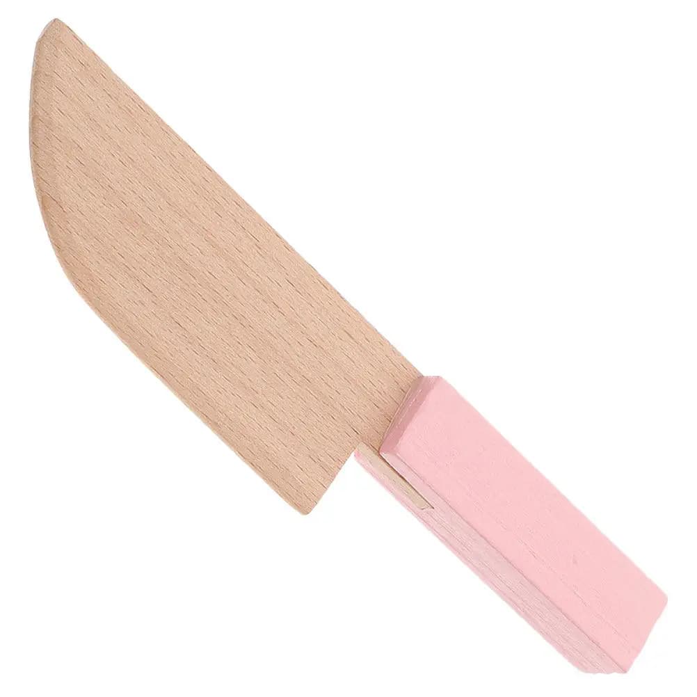 Wooden Cutter Small Knife Realistic Kitchen Play Role Pretend Early Education Cooking Simulation Educational Supplies for Kids
