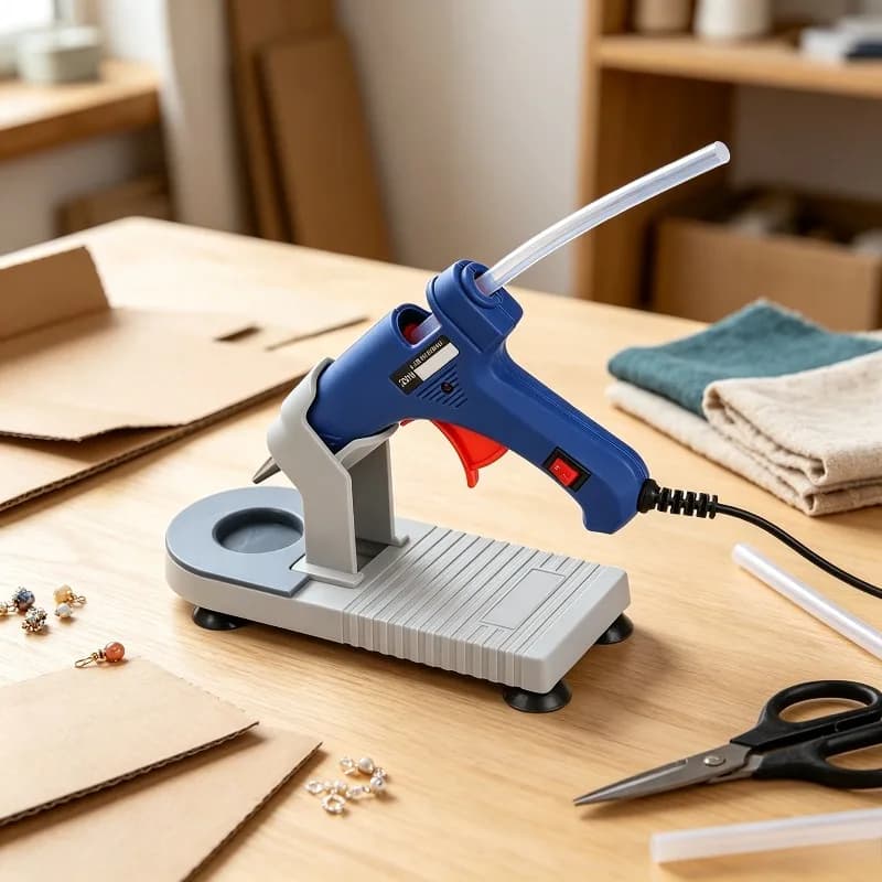 1pc Hot Melt Glue Gun Base Holder Stable Glue Gun Bracket Stand Home DIY Craft Repair Tool Support for Heating Hot Glue Machine