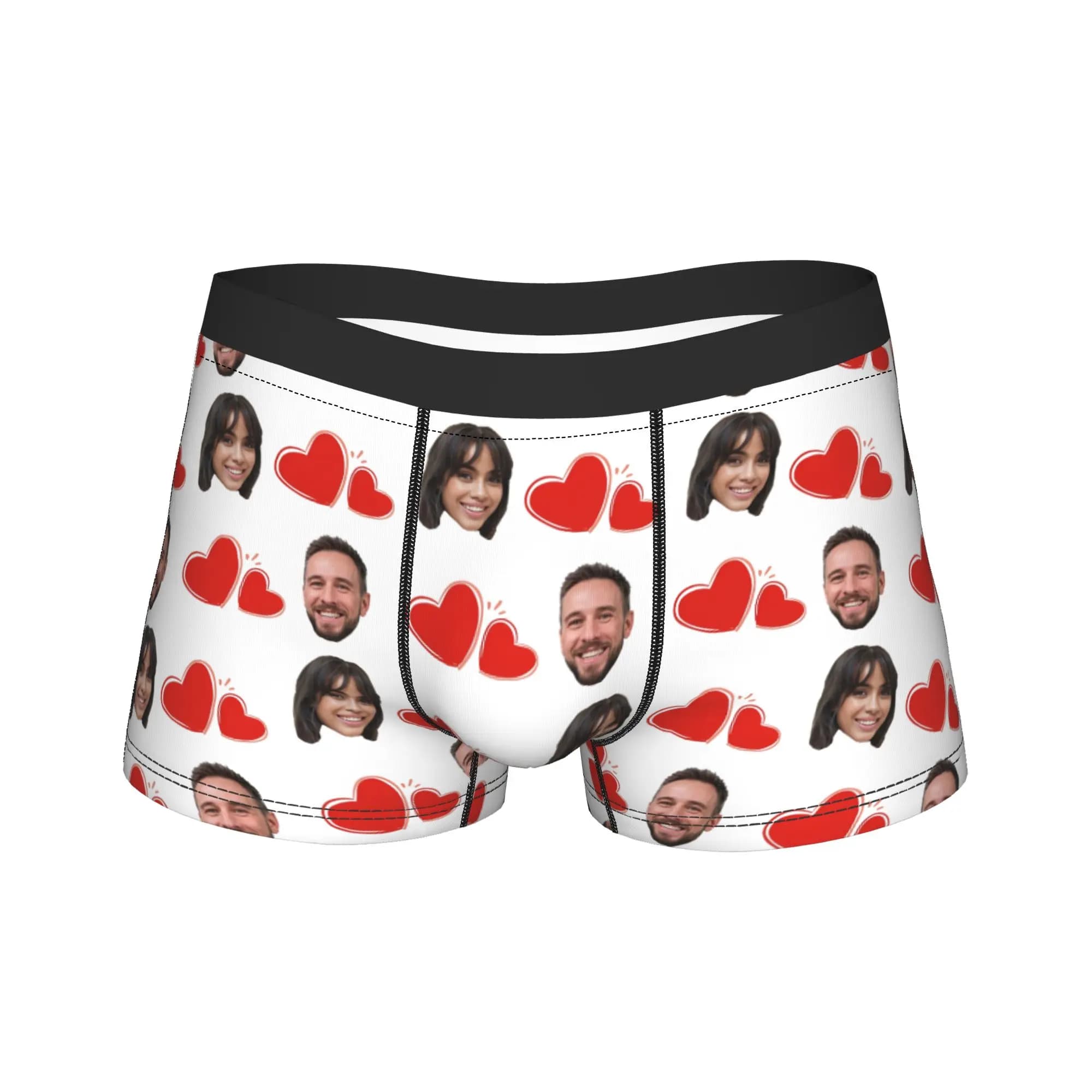 Boxer Personalizzabili con Foto, Intimo da Coppia, Mutande Divertenti e Morbide per Uomo, Taglie S-XXL