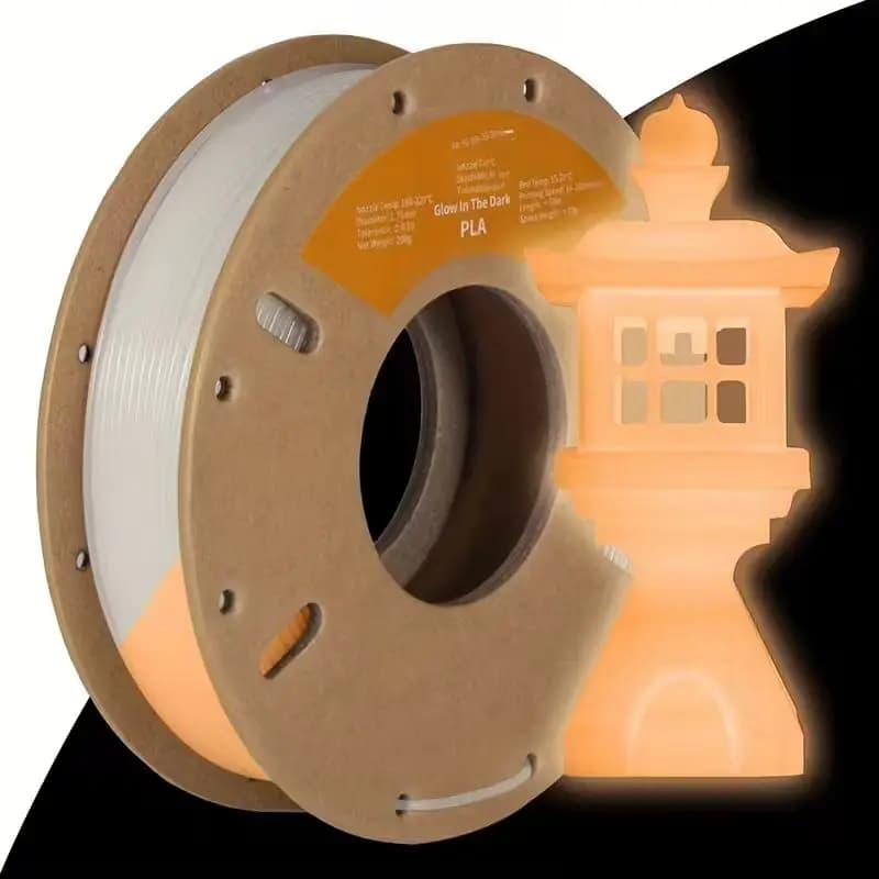Filament PLA Bright from White to Orange 1.75mm 250g for 3D Printer, Color change Gradual