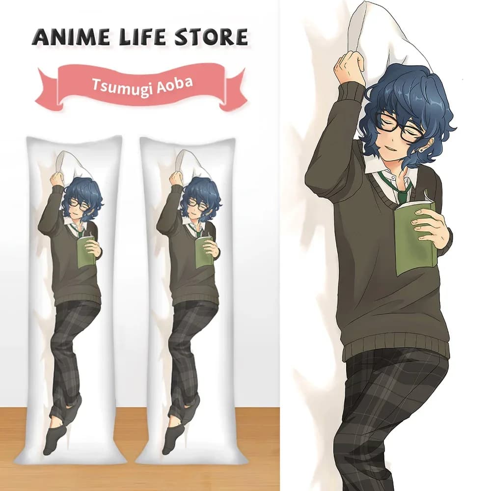 Cartoon Tsumugi Aoba Sleeping Pillowcase Dakimakura Hugging Otaku Bedding Pillow Cushion Covers Headboard Pillowcases Decor Room