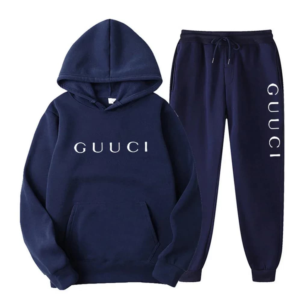 Nuovo set casual da uomo per la primavera e l'autunno, felpa sportiva alla moda per uomo e donna e pantaloni, set da 2 pezzi.