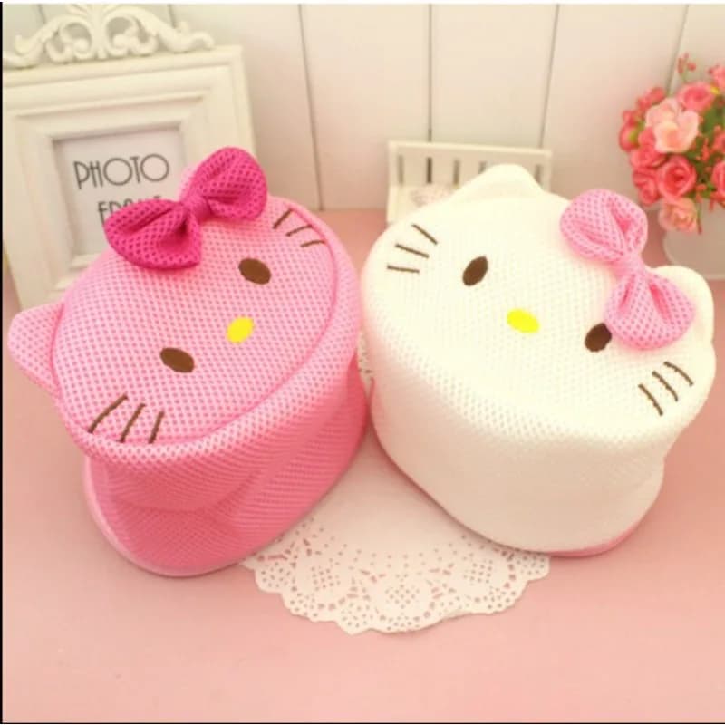 Hello Kitty Lingerie Laundry Bag Cute Anime Anti Dyeing Anti Deformation Thick Washing Machine Mesh Bag Lingerie Protective Bag