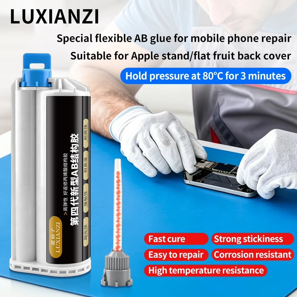 LUXIANZI Flexible AB Glue Waterproof Instant Fast Structural Adhesive For Wood Plastic Metal Welding Repair Strong Liquid Glue