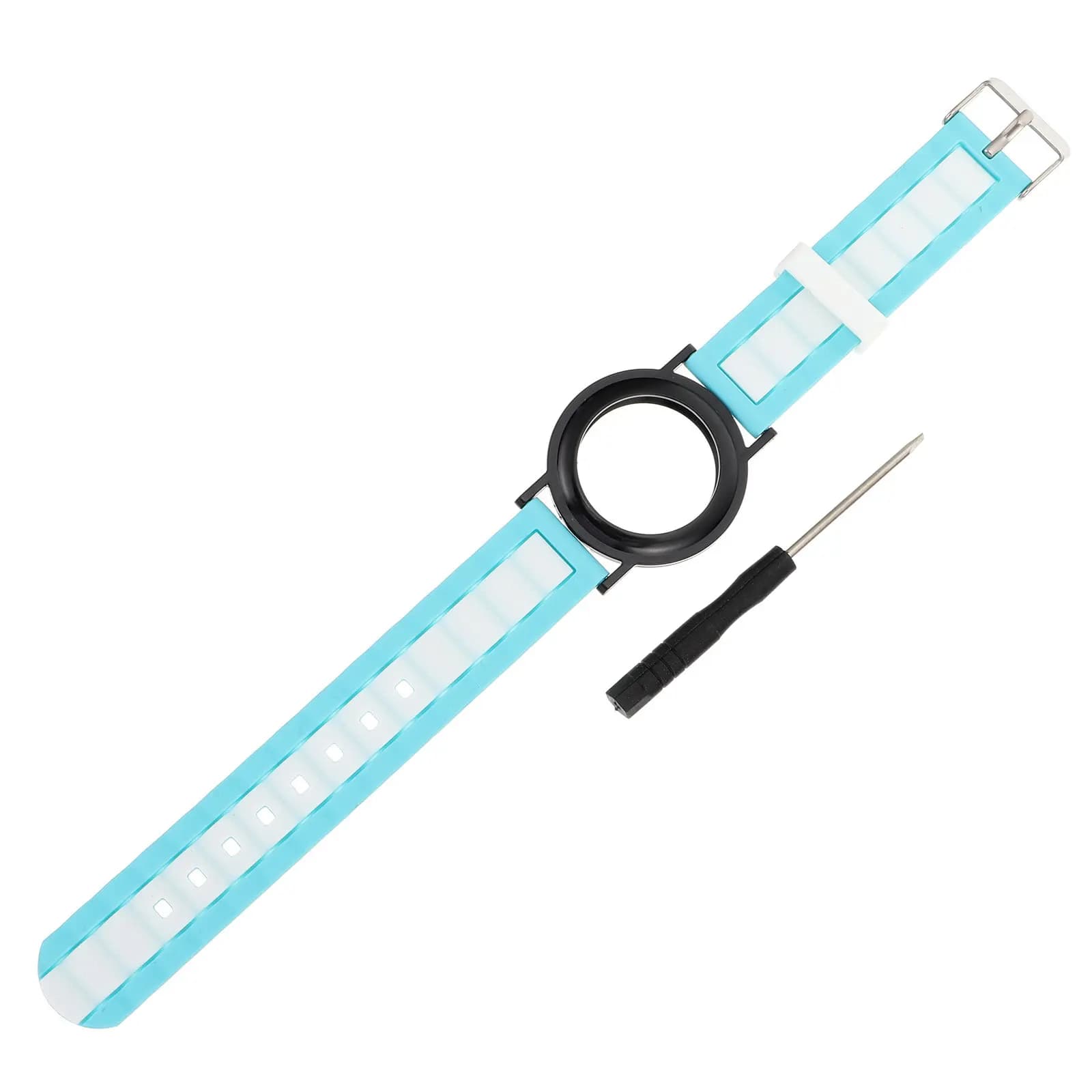 Cinturino per orologio in silicone, protezione completa, morbido, delicato sulla pelle, resistente al sudore, resistente ai graffi, custodia protettiva per cinturino da polso