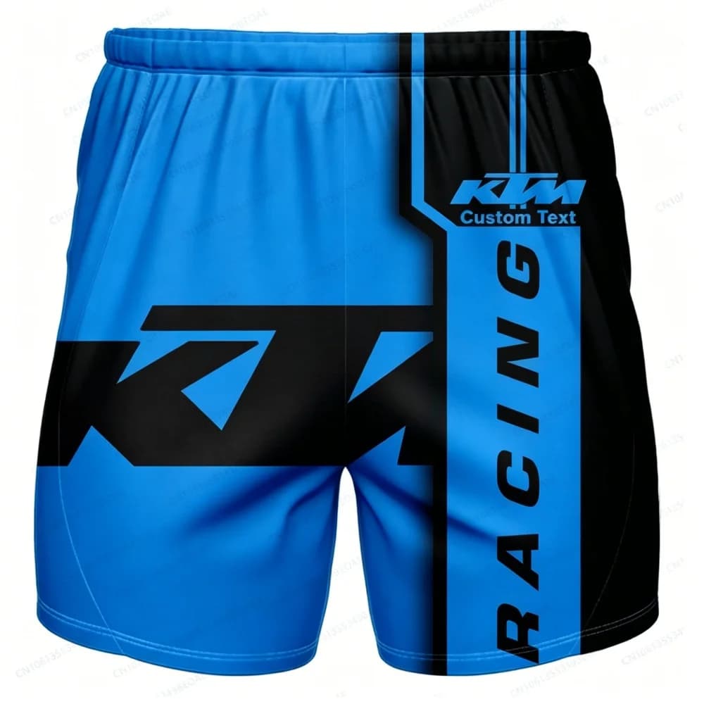 Pantaloncini sportivi a tema KTM Racing, design stampato alla moda, comodi e traspiranti per lo sport quotidiano e casual