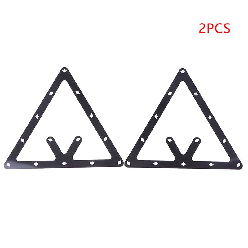 New 2pcs Triangle Sports Magic Pool Table Thin Reusable Cue Accessories Placing Billiard Rack Practical Ball Holder Positioning