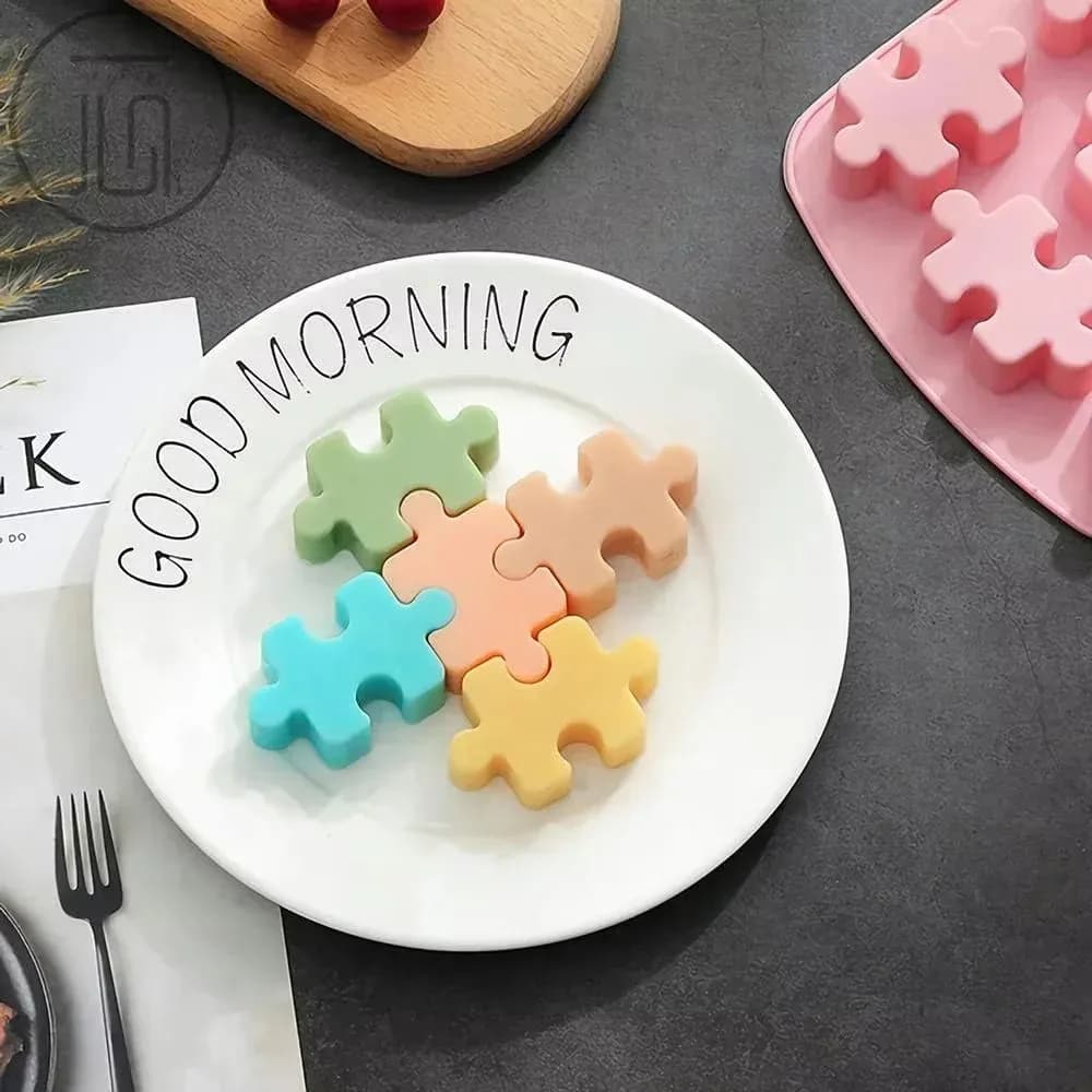 Stampo in Silicone a Forma di Mattoncini per Costruzioni, Robot, Cioccolato, Gelatina, Cubetti di Ghiaccio, Decorazione Torte, Topper per Cupcake, Compleanno Bambini