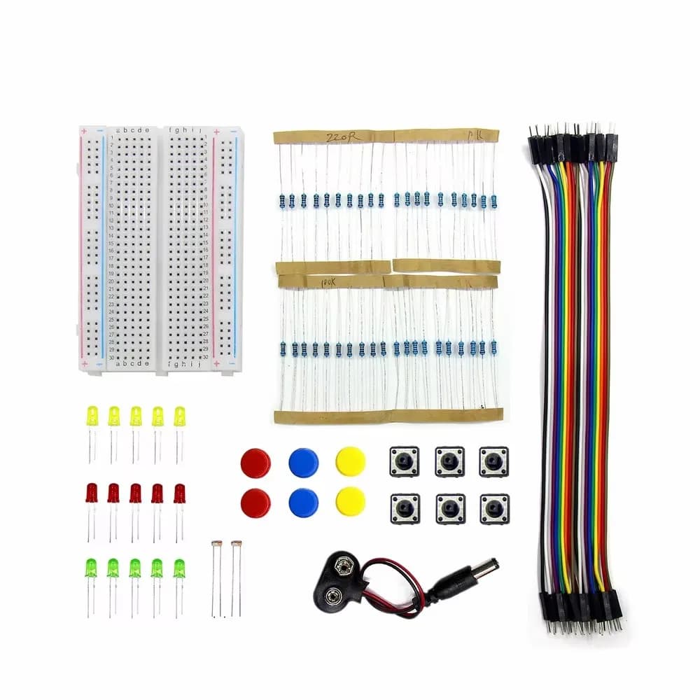 School Education Lab Starter Kit UNO R3 Mini Breadboard LED Jumper Wire Button per arduino Kit fai da te
