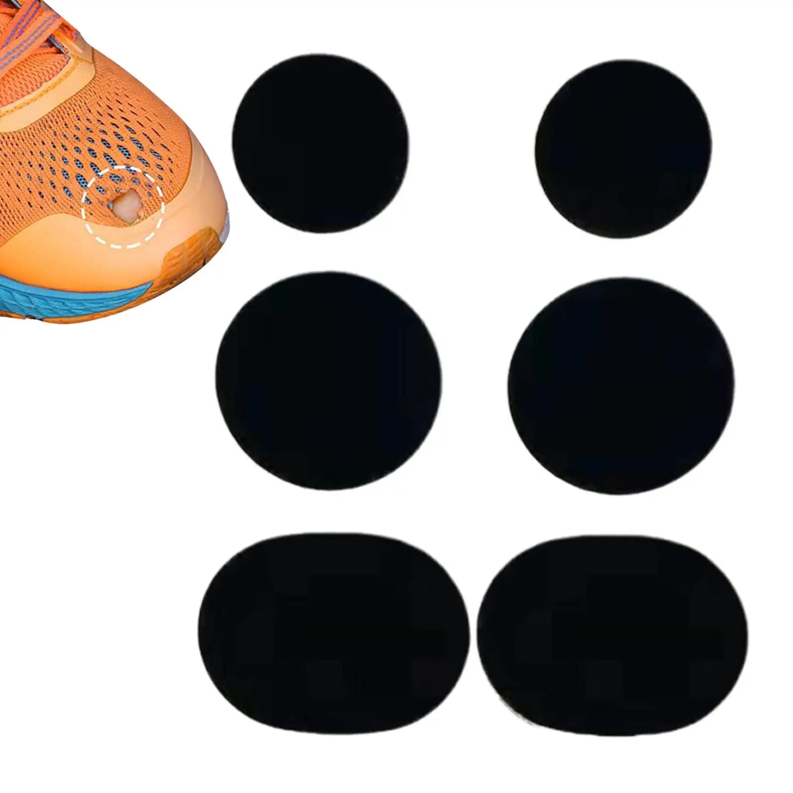 6 pezzi di toppe per scarpe adesivo per prevenzione Toeburst toppe per scarpe traspiranti per scarpe da ginnastica da corsa stivali da lavoro da ballo vestiti per bambini
