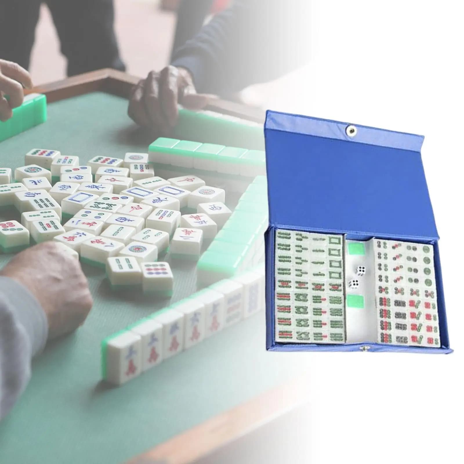 Set Mahjong da viaggio compatto: gioco portatile per divertimento in movimento