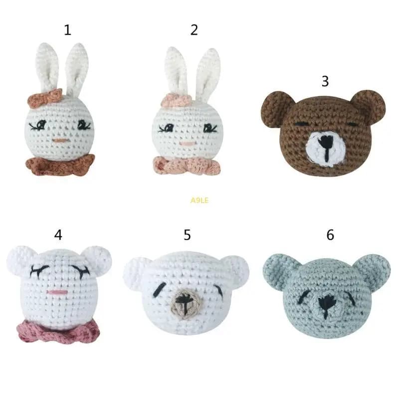 Perle sonagli in tessuto a mano clip clip per bambini dolori dentizione per il sollievo giocattolo giocattolo che mastica