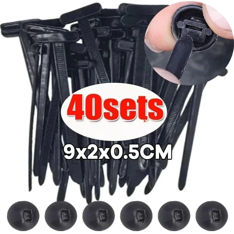 Parafango per auto, bagagliaio, pannello di protezione del motore, gestione dei cavi, sicuro, universale, fascetta per cavi in nylon, fibbia, vite di fissaggio automatica, clip di ricambio