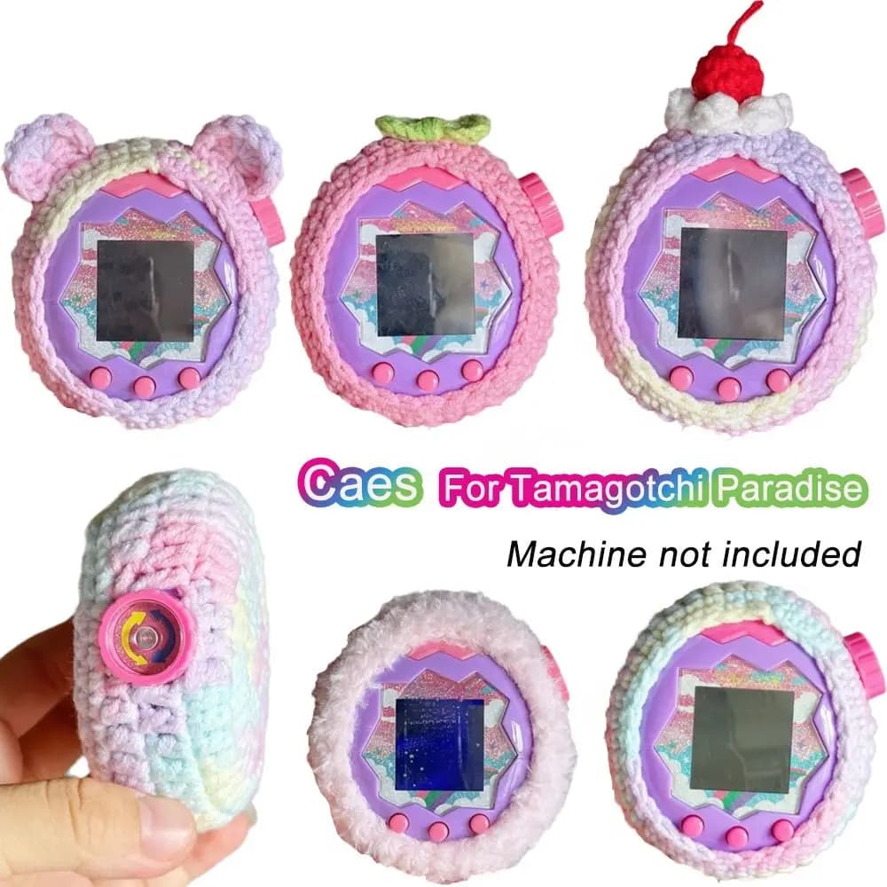 Custodia protettiva Kawaii fatta a mano per Tamagotchi Paradise Custodia protettiva in filato Shell per animali elettronici Gioco Giocattoli Decor
