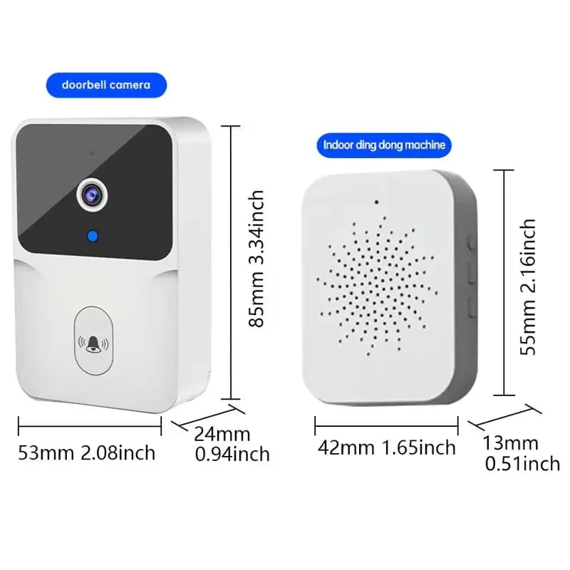 WiFi Wireless Tuya Smart Video Campanello Telecamera HD Telecamera alimentata a batteria Campanello per porta di sicurezza Citofono Wi-Fi per appartamento domestico