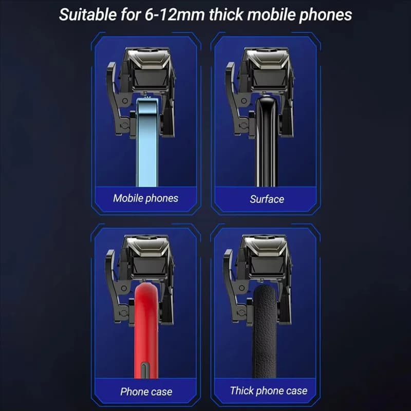 【HOT ITEMS】RGB A1 4 Finger For Mobile Gaming Trigger Game Controller Joystick For Mobile Phones Professional Triggers