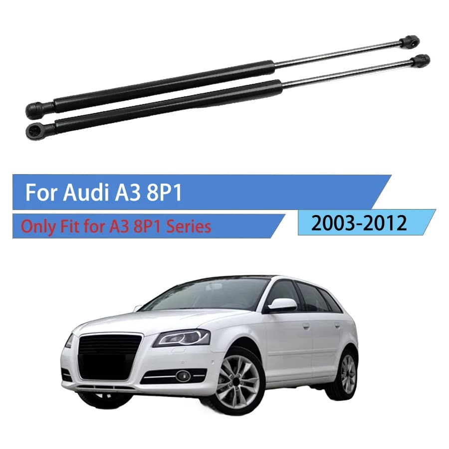 2pcs Rear Boot Tailgate Gas Struts for Audi A3 8P1 2003-2012 8P3827552B