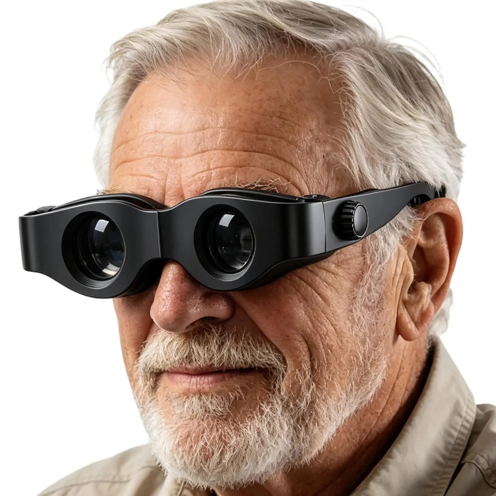 Wearable Hands-Free Compact Night Vision Binoculars, Lightweight Fishing Glasses for Anglers, Outdoor Hiking Camping Accessories
