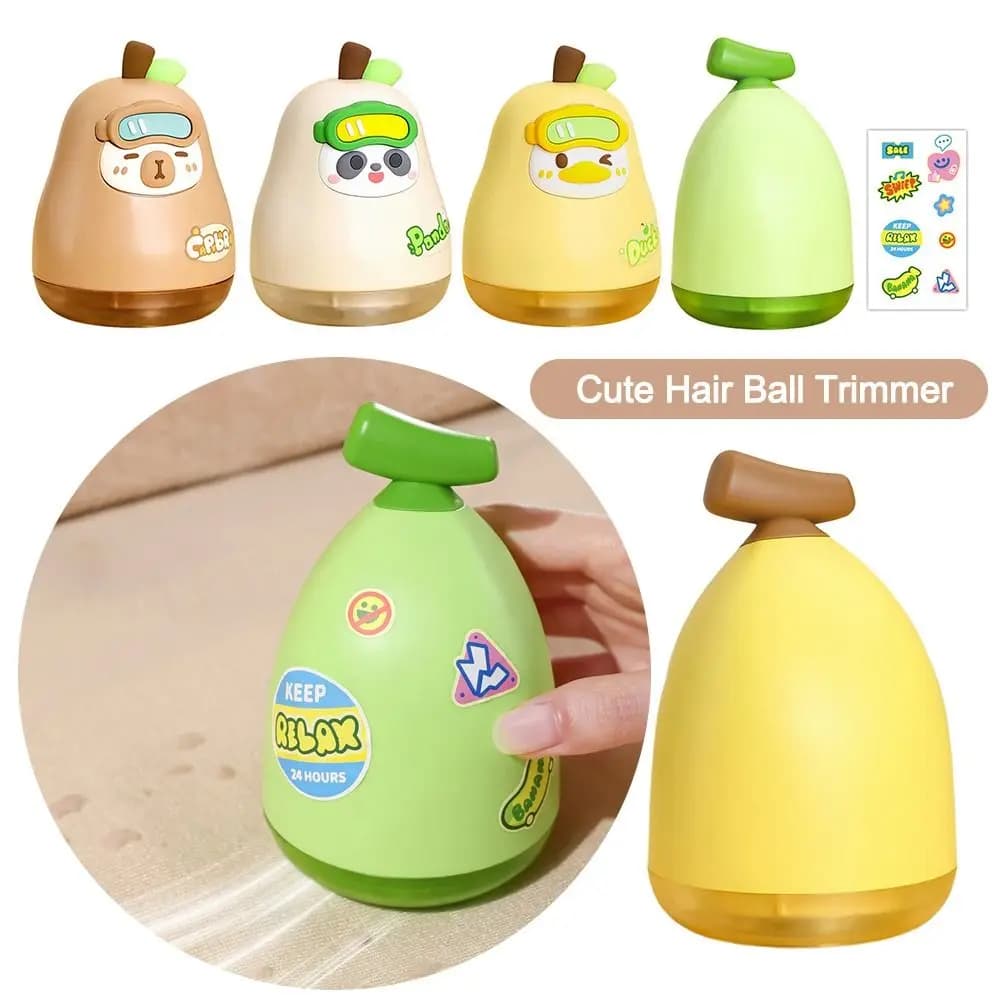Cute Pear/Banana Shape Lint Remover for Clothing Electric Rechargeable Fuzz Fabric Shaver Sweater Hairball Trimmer