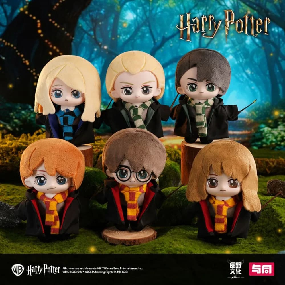Harry Potter Soft Vinyl Figure Blind Box - Statuette Anime in Vinile Morbido Q-version di Ron, Hermione, Draco - Mystery Box da Collezione per i Fan