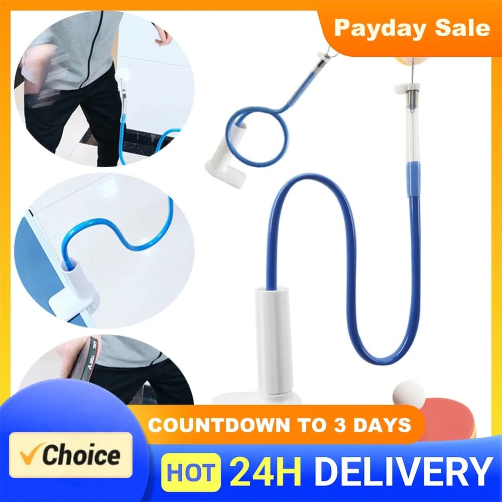 Table Tennis Ball Trainer Ping Pong Training Robot Rapid Rebound Ping Pong Robot Trainer with Table Clamp for Exercise