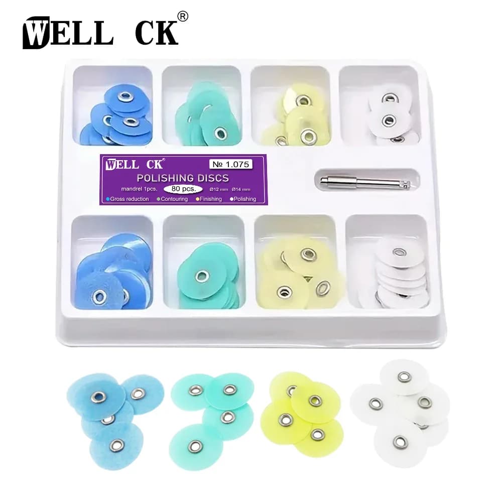 WELLCK Dental polishing discs Reduction of Ald Contouring Spindle Consumable Strips Dental Materials Teeth whitening