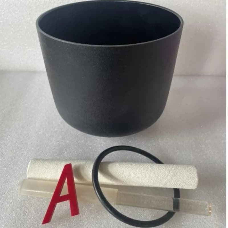 432HZ Crystal Singing Bowl 7Inch A Tone Meditation Quartz Bowls Sound Healing Mindfulness Bowl Professional Musical Instruments