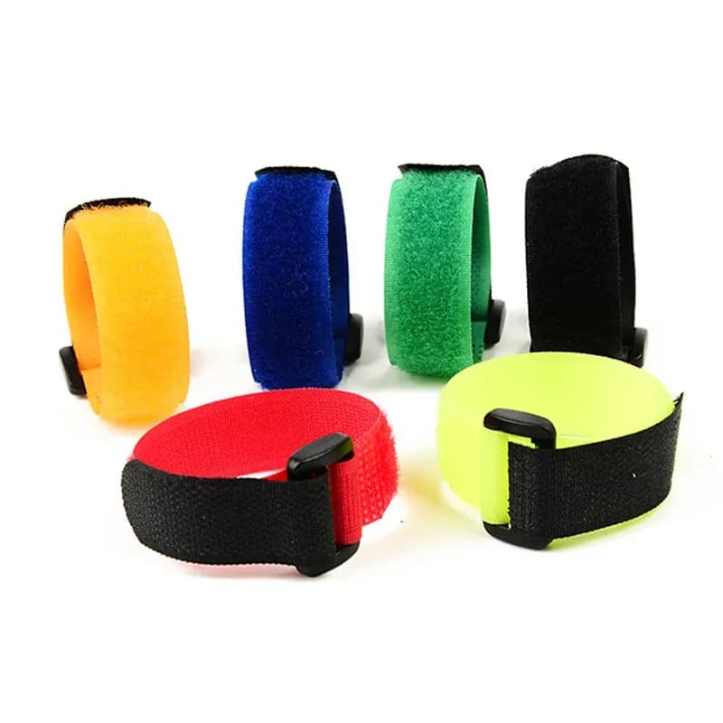 Riutilizzabile Canna da pesca Portacravatta Cinghia Bretelle Fissaggio Gancio Anello Cavo Cavo Fascetta Cintura Attrezzatura fissa Scatola Accessori 10 pezzi Set