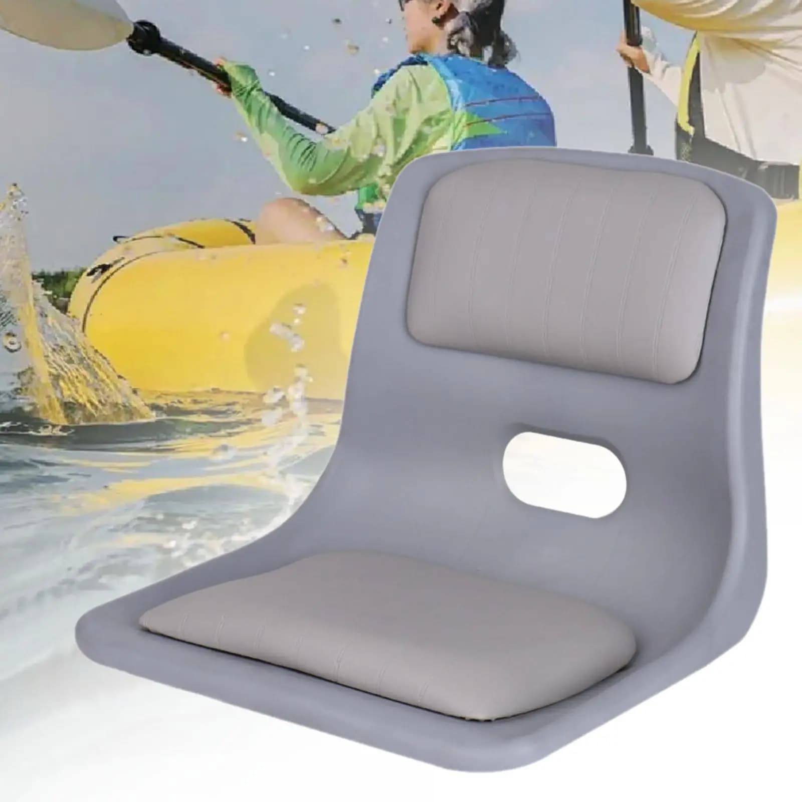 Sedia per barca da pesca marina Schienale confortevole Sedile in PVC impermeabile per la sostituzione della barca a remi per kayak a pagaia per barche aperte