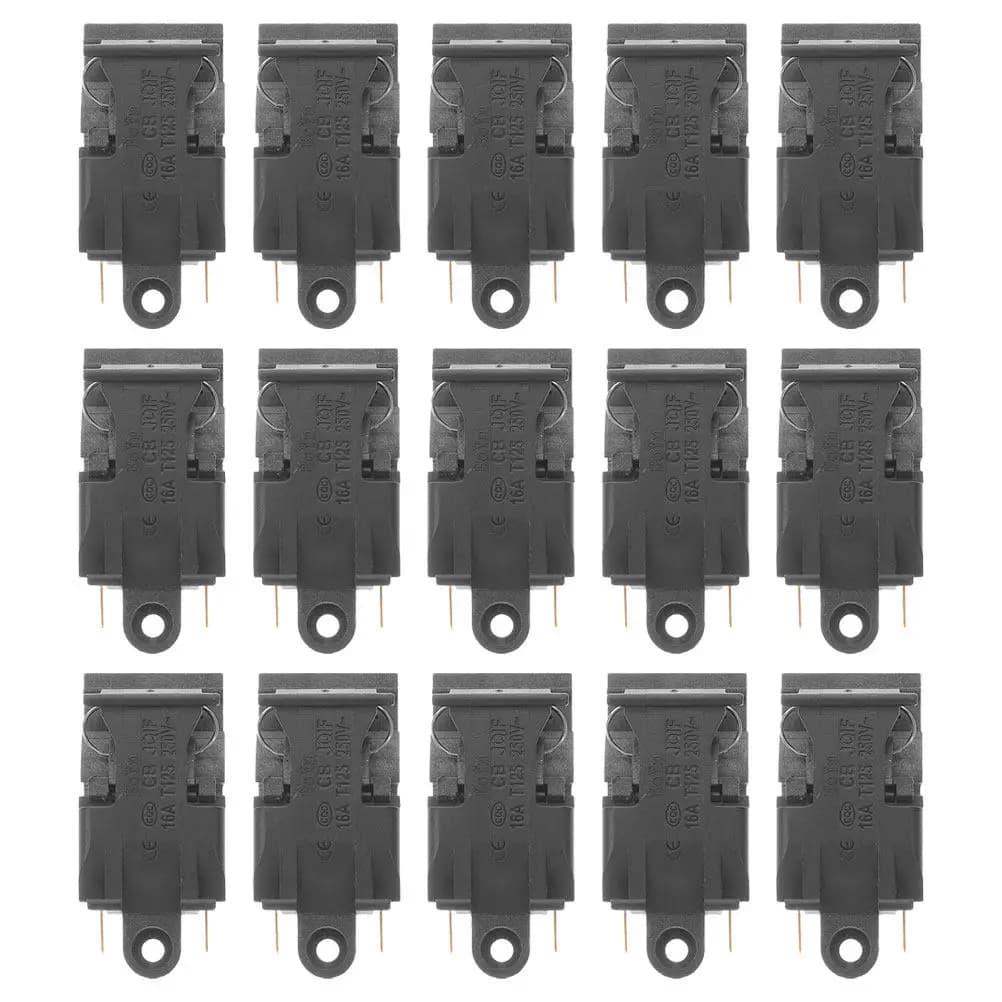 15Pcs Boiler Thermostat Switch for Electric Kettle Temperature Control Steam Button -Off 250V 16A Copper Points Kettle