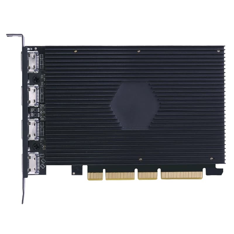 Scheda di acquisizione video PCIe interna a 2 canali 4K@60Hz, supporta il formato MP4 per lo streaming live HD