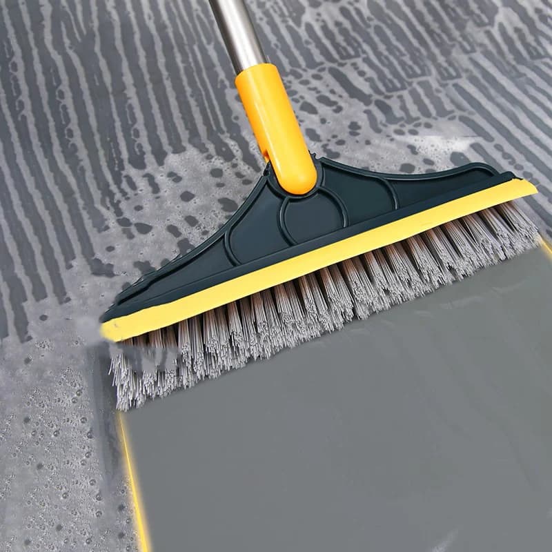 Spazzola per pavimento bagno, spazzola per la pulizia del pavimento, spazzola per fughe, spazzola per piastrelle con manico lungo, spazzola per la pulizia delle pareti, spazzola per la pulizia del WC