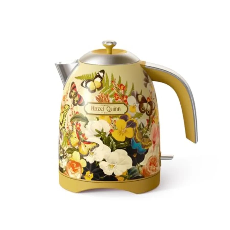 Electric Kettle X Erdo Recife Collaboration - 0.7 Liters 57oz Stainless Steel, Interior Without BPA, 200W, Quick boiling