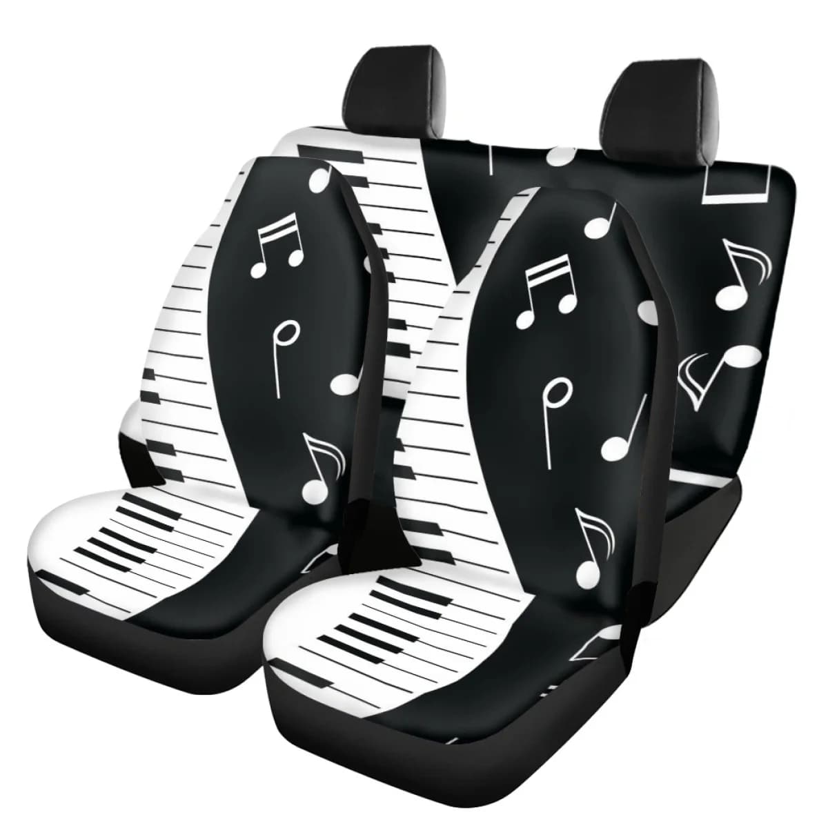 Coprisedili per auto universali per Note musicali per le donne coprisedili antiscivolo facile da installare coprisedili interni per veicoli anteriori e posteriori