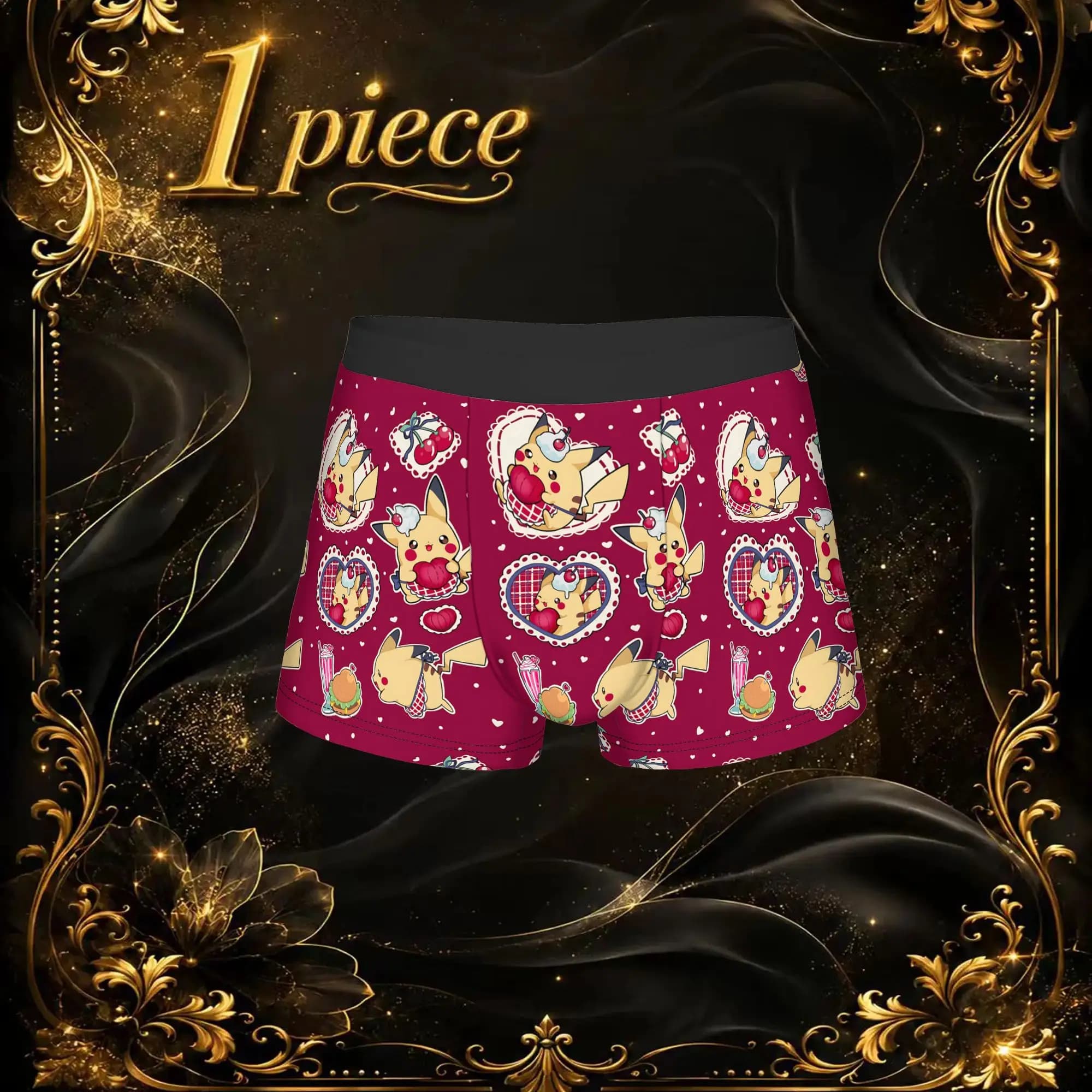 Anime boxers Cartoon Pokemon Theme Underpants Homme Panties Men Underwear Sexy Shorts Boxer Briefs