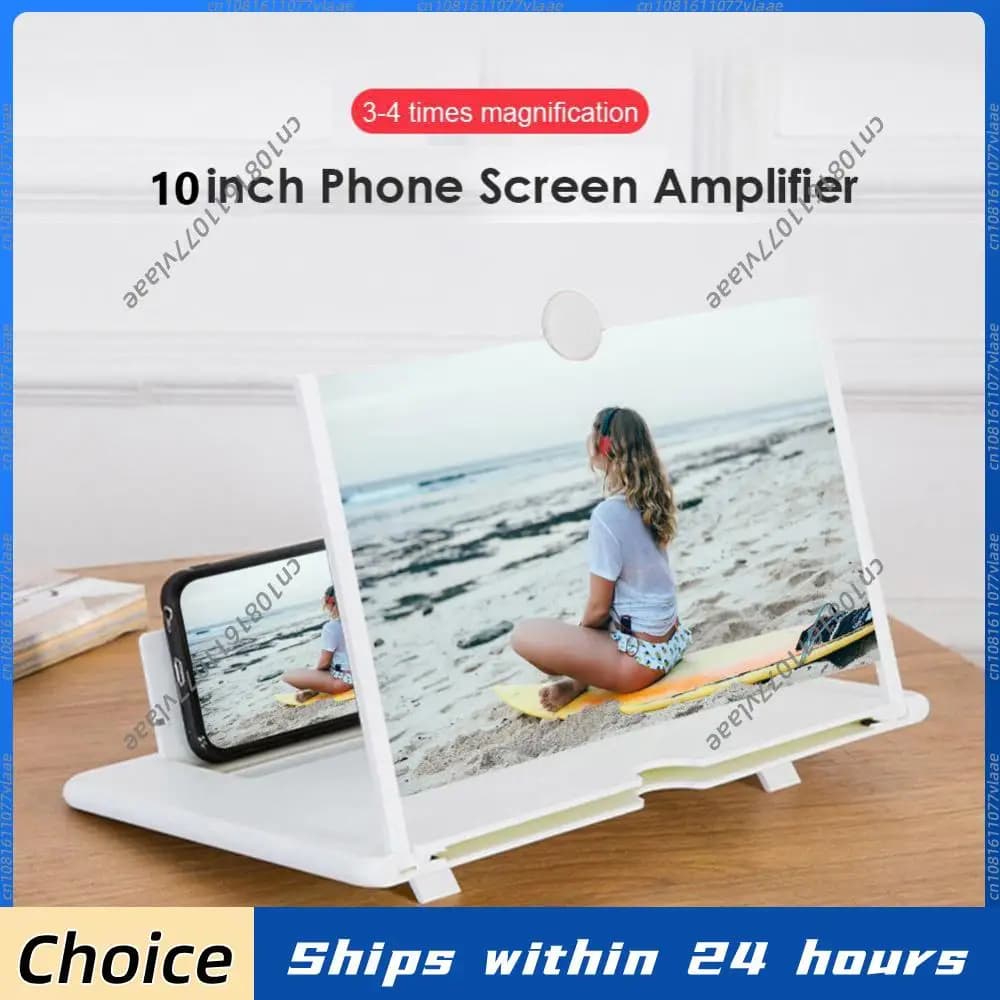 Amplificatore per schermo di cellulare da 14 pollici, lente d'ingrandimento video 3D, espansore HD, proiettore, supporto per ingrandimento display smartphone